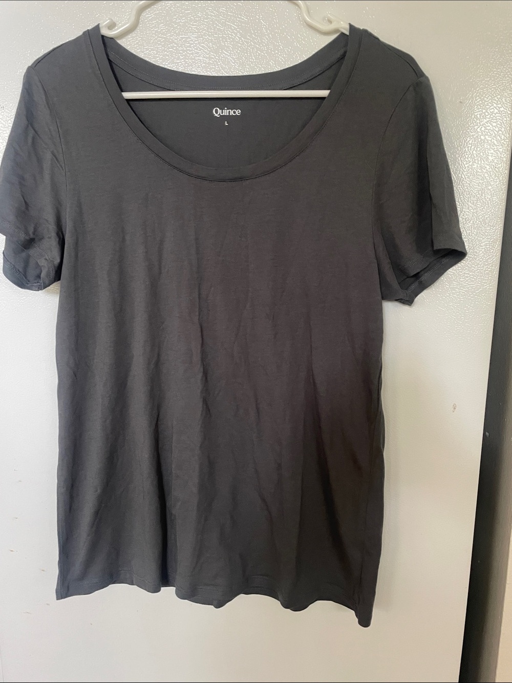 Quince Large Gray Basic Tee Everyday Classic‎ Wear